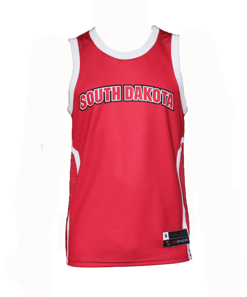 Red USD basketball jersey 