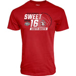 Youth red short sleeve march madness tee 