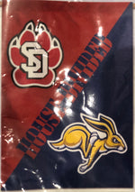 Split SD red and SDSU banner with House Divided graphic