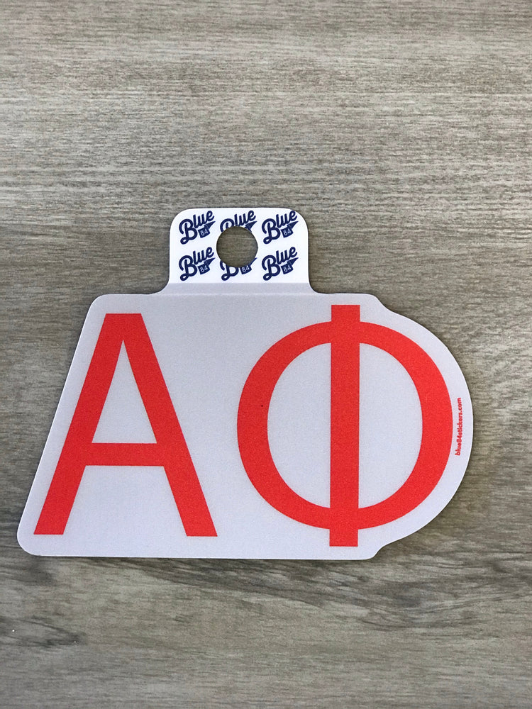 Greek house letter stickers