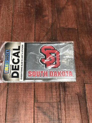 SD logo with red South Dakota lettering