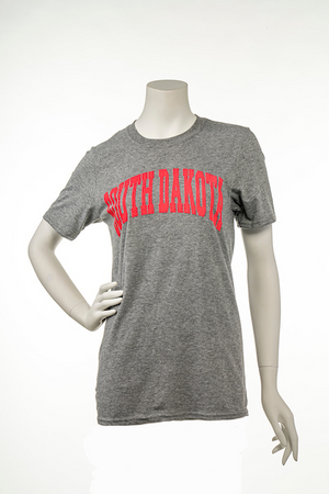 Gray tee with red South Dakota lettering