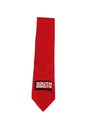 
                
                    Load image into Gallery viewer, Red tie with South Dakota graphic
                
            