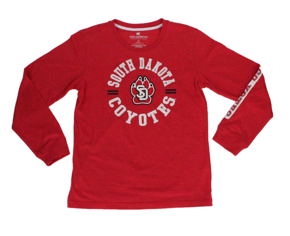 
                
                    Load image into Gallery viewer, Colosseum Youth Red L/S Tee
                
            
